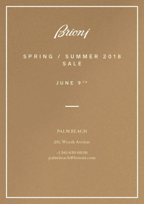 Brioni Spring Summer Sale